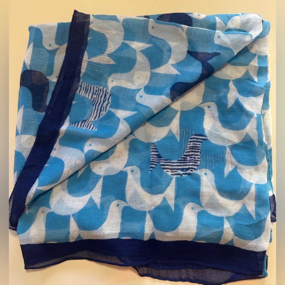 Jonathan Adler Blue Birds Scarf